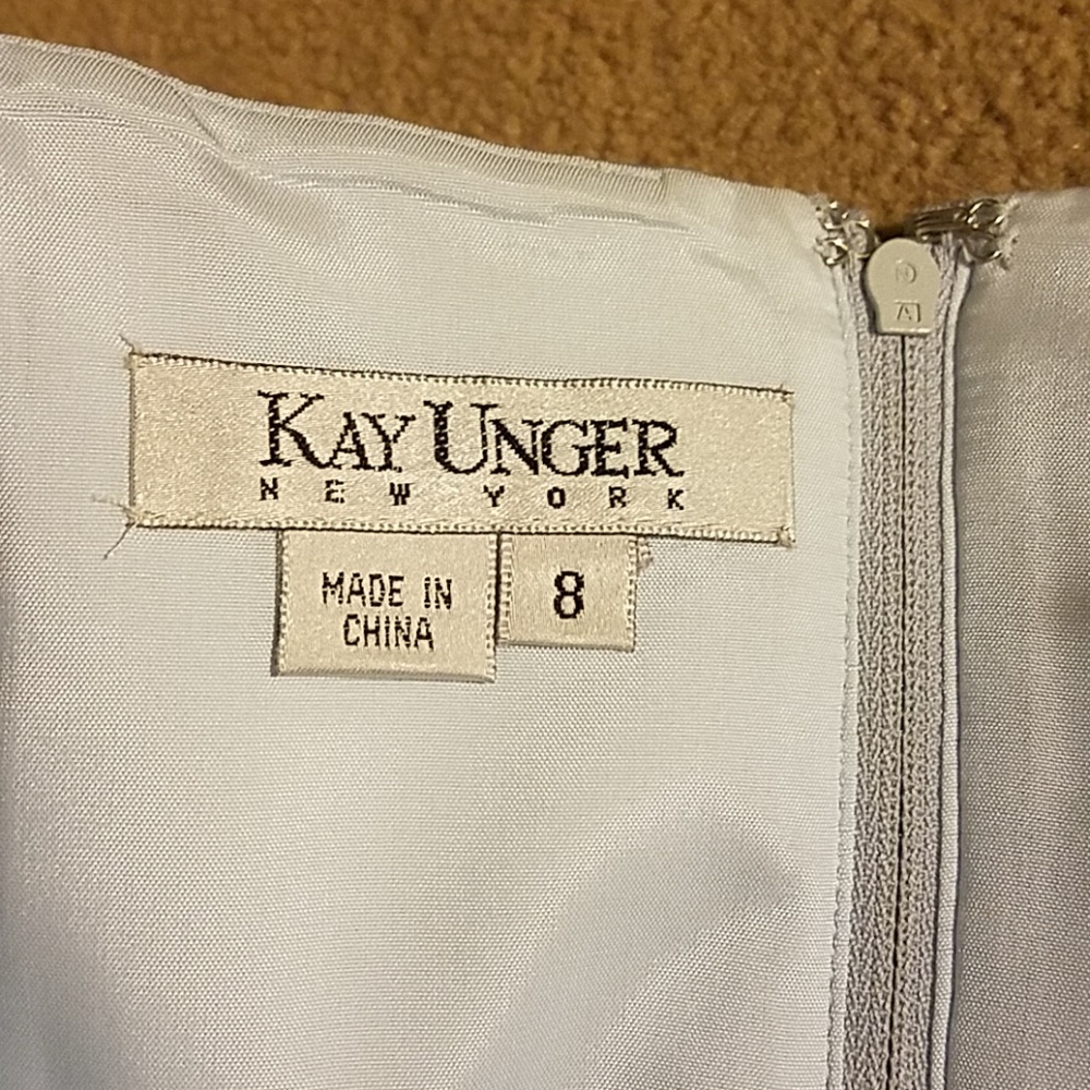 Kay Unger Baby Blue Corset Dress Top Size 8 - Picture 5 of 5